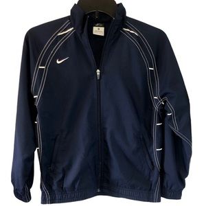 Nike Dri-Fit Navy with White Details Boys lightweight Jacket
